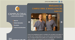 Desktop Screenshot of campusoralsurgery.com